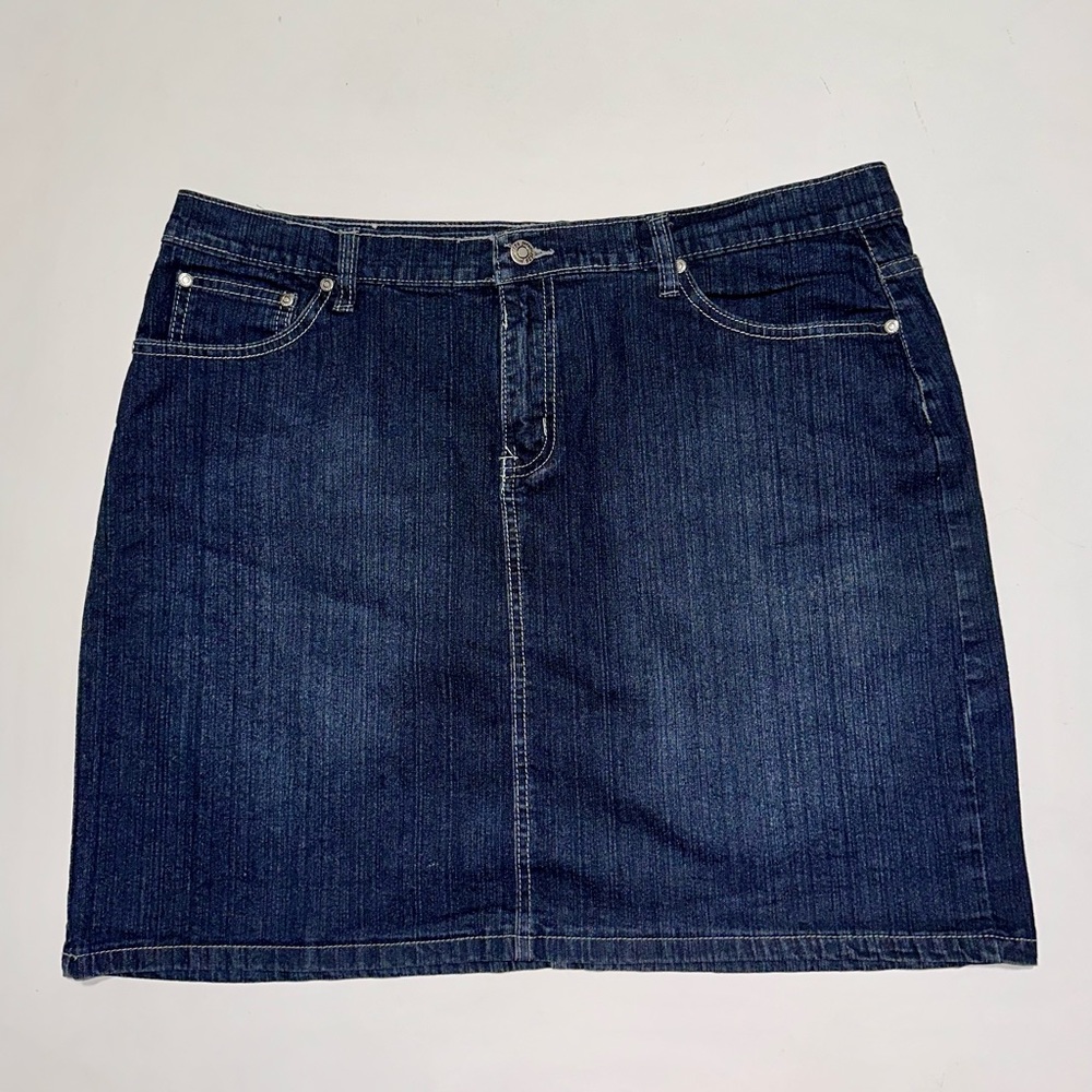 Women’s vintage 1826 Jeans plus size y2k 90s mini jean skirt